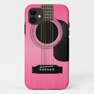Coques Pour iPhone Guitare acoustique rose