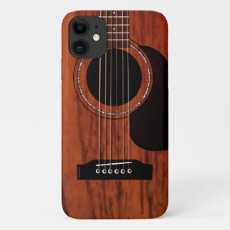 Coque Case-Mate iPhone Guitare acoustique supérieure d'acajou