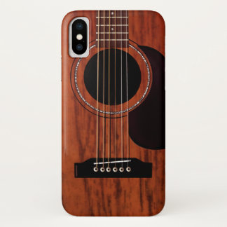 Coque Case-Mate iPhone Guitare acoustique supérieure d'acajou