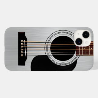 Coques Pour iPhone Guitare acoustique supérieure en argent