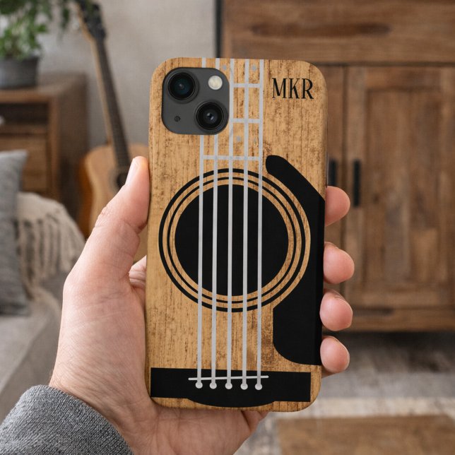 Coques Case-Mate iPhone Guitare Bois Vieilli Signature  (Créateur téléchargé)
