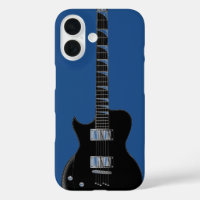 Guitare électrique Bleu Black Pop Art