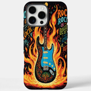 Coque iPhone 16 Pro Max Guitare électrique étincelle une créativité éclata