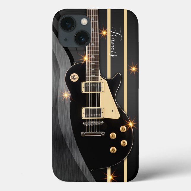 Coques Case-Mate iPhone Guitare Électrique Personnalisée Avec Nom Personna (Verso)
