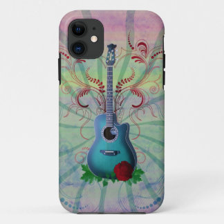 Coque Case-Mate iPhone Guitare florale