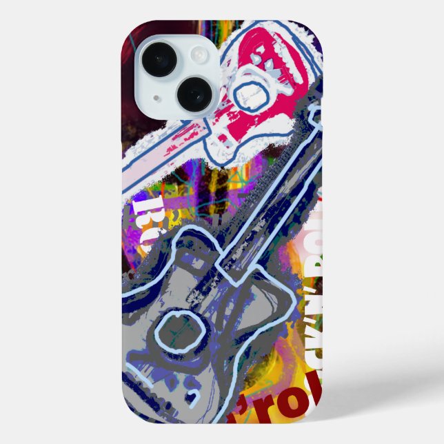Coques Case-Mate iPhone guitare graphique rock (Verso)