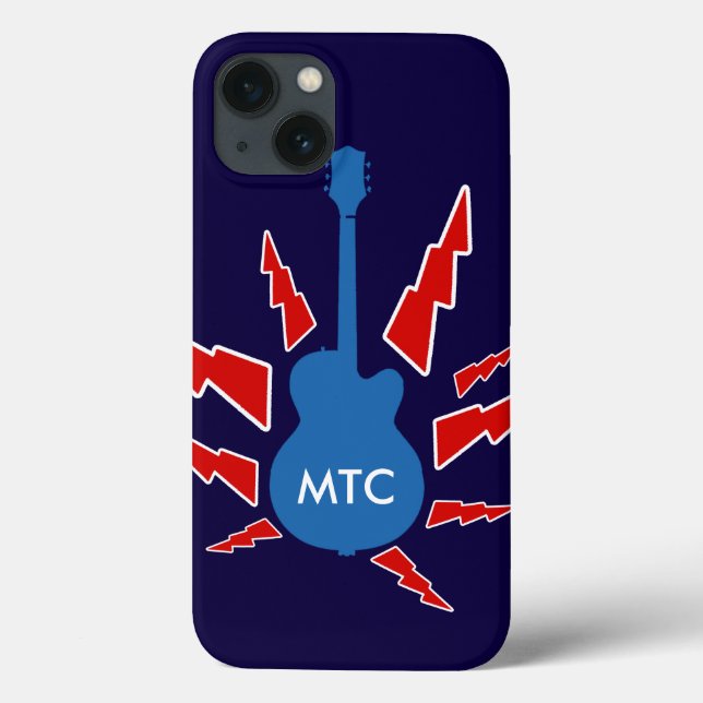 Coques Case-Mate iPhone guitare rock personnalisé (Verso)