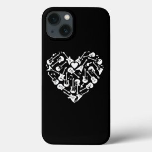 Case-Mate iPhone Case Guitares Coeur Guitariste Valentines