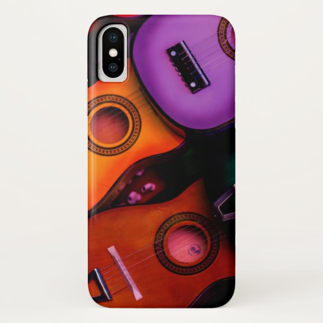 Coques Case-Mate iPhone Guitares colorées (Dos)