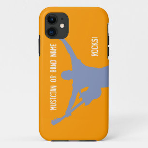 Case-Mate iPhone Case Guitariste Silhouette Musicien préféré Nom du grou