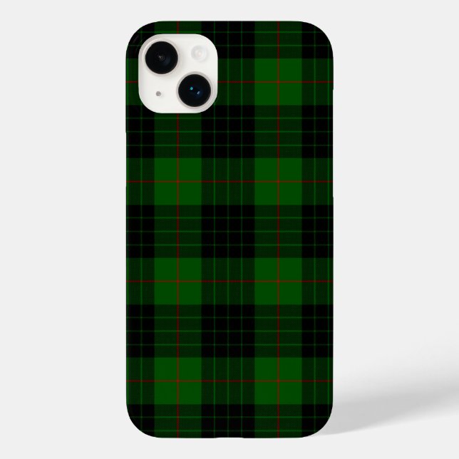 Coques Case-Mate iPhone Gunn tartan vert noir plaid (Verso)