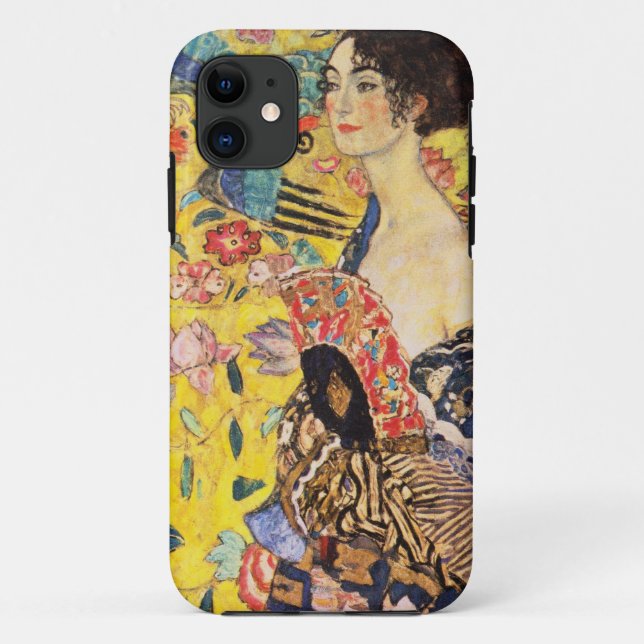 Coques Case-Mate iPhone Gustav Klimt Dame avec éventail (Dos)