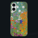 Coque Pour iPhone 16 Gustav Klimt Fleur Jardin Cottage Nature<br><div class="desc">Un beau tableau de jardin - c'est un tableau classique de Gustav Klimt,  appelé Cottage Garden,  ou Bauergarten,  1907,  qui est un gros plan d'un jardin fleuri,  un tableau floral coloré.</div>