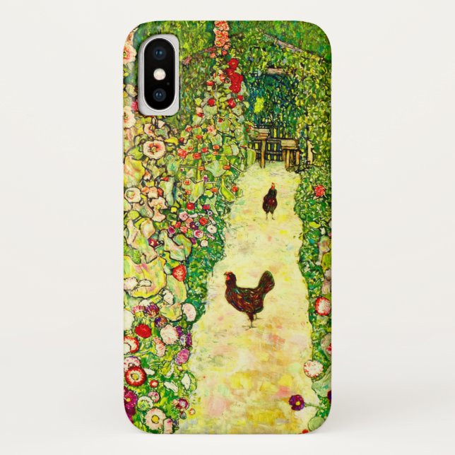Coques Case-Mate iPhone Gustav Klimt Garden with Chickens (Dos)