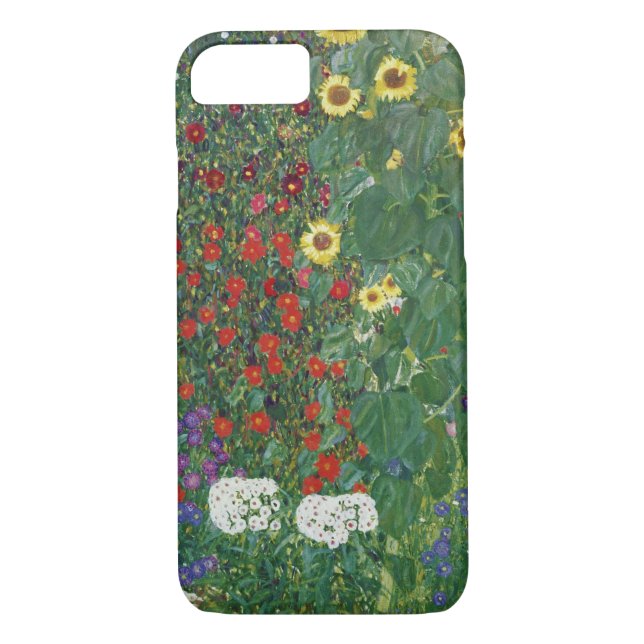 Coques Case-Mate iPhone Gustav Klimt - Jardin agricole avec tournesols (Dos)