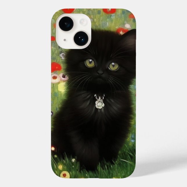 Coques Case-Mate iPhone Gustav Klimt Kitten (Verso)