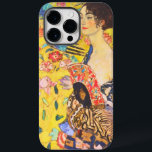 Coque Case-Mate iPhone Gustav Klimt Lady Avec Fan vintage Art Nouveau<br><div class="desc">Gustav Klimt Lady Avec Fan vintage Art Nouveau</div>