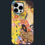 Coque Case-Mate iPhone Gustav Klimt Lady Avec Fan vintage Art Nouveau<br><div class="desc">Gustav Klimt Lady Avec Fan vintage Art Nouveau</div>