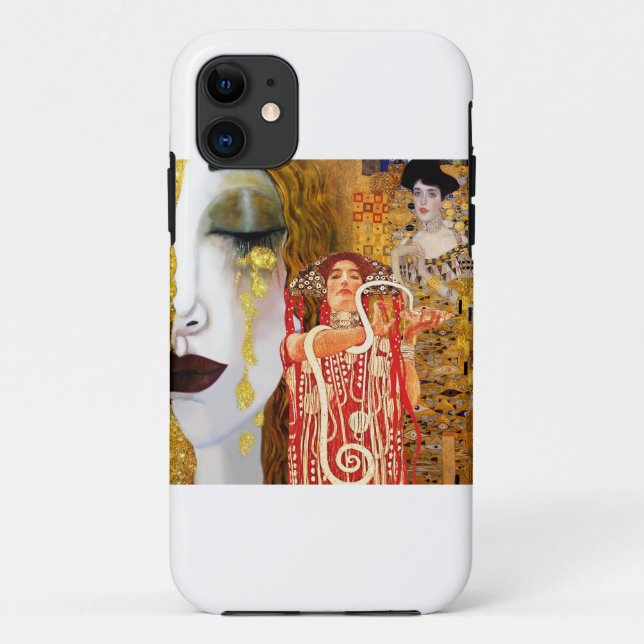 Coques Case-Mate iPhone Gustav Klimt, peintures Collage, Art combiné (Dos)