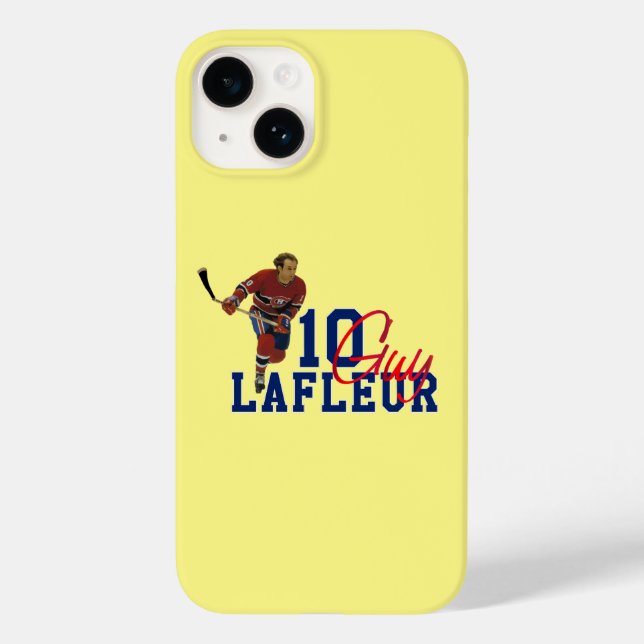Coques Case-Mate iPhone Guy Lafleur Légende du hockey sur glace (Verso)