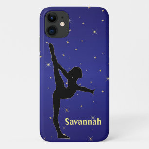 Case-Mate iPhone Case Gymnastique Bleue avec étincelle d'or