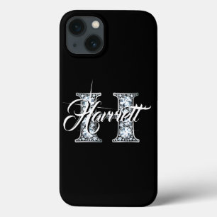 Case-Mate iPhone Case H Faux Diamond Bling Monogramme