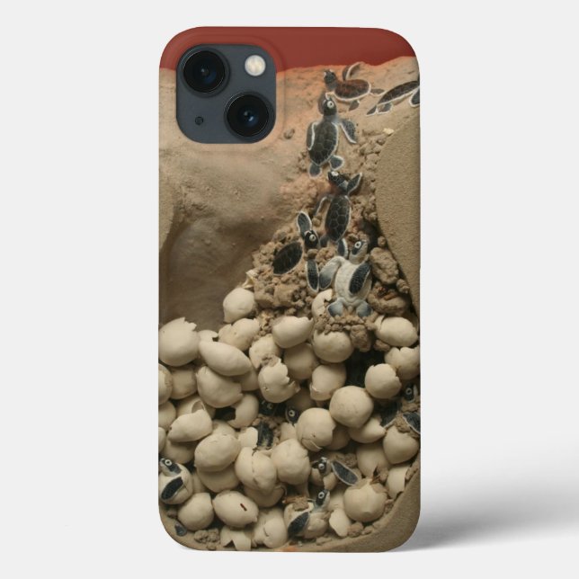 Coques Case-Mate iPhone Hachure d'oeufs de tortue de bébé (Verso)