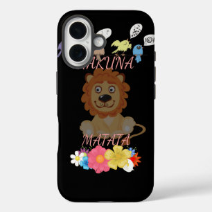 Coque Pour iPhone 16 Hakuna Matata Hakunamatata baby lion.png