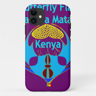 Coques Pour iPhone "Hakuna Matata Kenya" Papillon Art Imprimer/Graphi