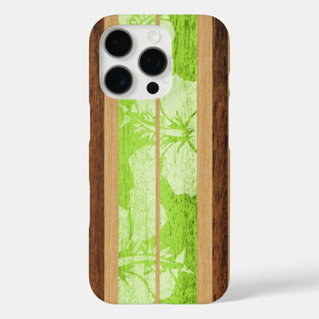 Coques Case-Mate iPhone Haleiwa Surfboard Hawaiian à Lime (Verso)