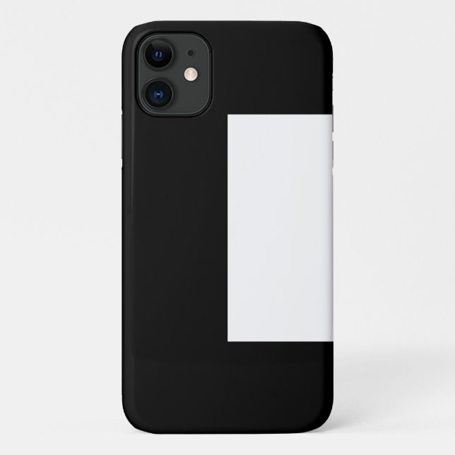 Coques Case-Mate iPhone half white half black, half black half white (Dos)