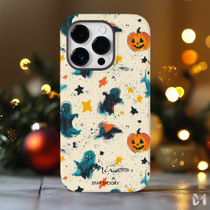 Coque Case-Mate iPhone Halloween amusante personnalisée avec nom et devis