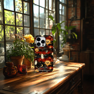 Coque Case-Mate iPhone Halloween artistique - Fantômes et étoiles
