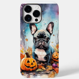 Coque Case-Mate iPhone Halloween Bouledogue Français Avec Citrouilles Épo