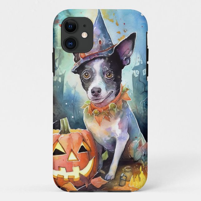 Coques Case-Mate iPhone Halloween bovins australiens avec citrouilles effr (Dos)