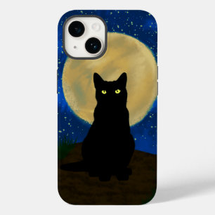 Coque Case-Mate iPhone Halloween Chat noir Silhouette Lune