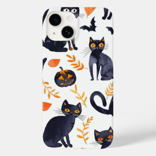 Coque Case-Mate iPhone Halloween Chats noirs et Lunes Enfants en cuisine