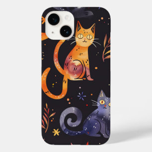 Coque Case-Mate iPhone Halloween Chats noirs et Lunes Enfants en cuisine 