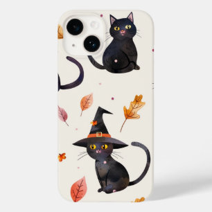 Coque Case-Mate iPhone Halloween Chats noirs et Lunes Enfants en cuisine