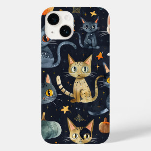 Coque Case-Mate iPhone Halloween Chats noirs et Lunes Enfants en cuisine