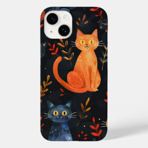 Coque Case-Mate iPhone Halloween Chats noirs et Lunes Enfants en cuisine