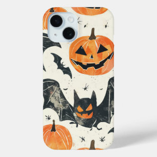 Coque Case-Mate iPhone Halloween Citrouille et chauves-souris Motif autom
