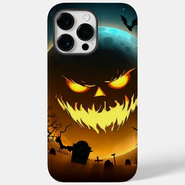 Coques Case-Mate iPhone Halloween/citrouille/Lune/chute (Verso)