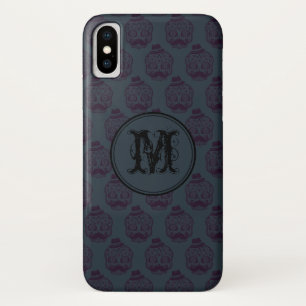 Case-Mate iPhone Case Halloween crâne bleu Monogramme personnalisé