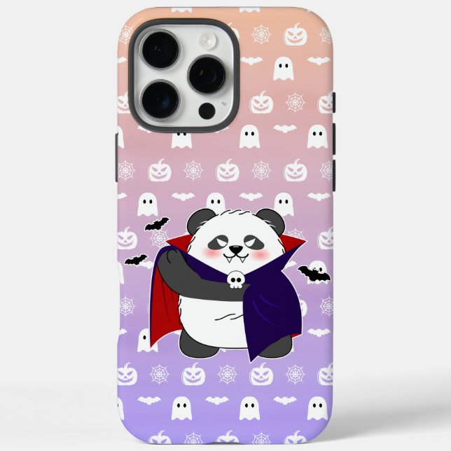 Coques Case-Mate iPhone Halloween Cute Baby Panda Dracula Vampire (Verso)