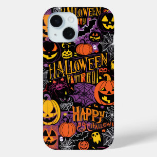 Coque Case-Mate iPhone Halloween éffrayant - Citrouilles, chauves-souris 