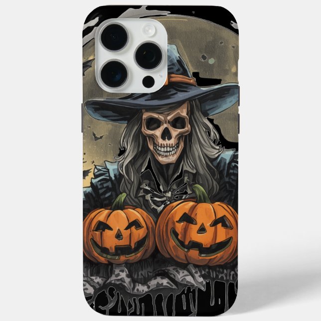 Coques Case-Mate iPhone Halloween,Gardien des Citrouilles, Crânes Citrouil (Verso)