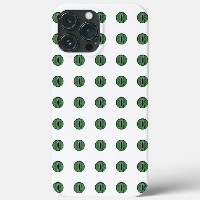 Coques Case-Mate iPhone Halloween Green Polka Dot Eyes (Verso)