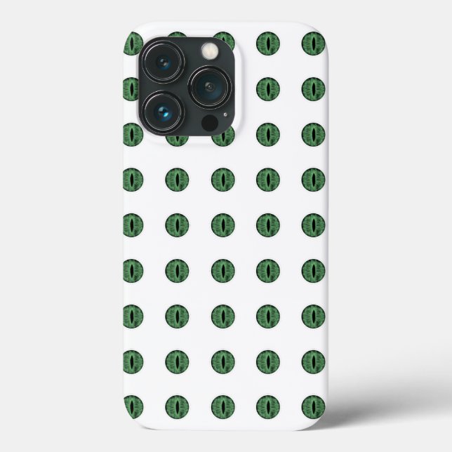 Coques Case-Mate iPhone Halloween Green Polka Dot Eyes (Verso)