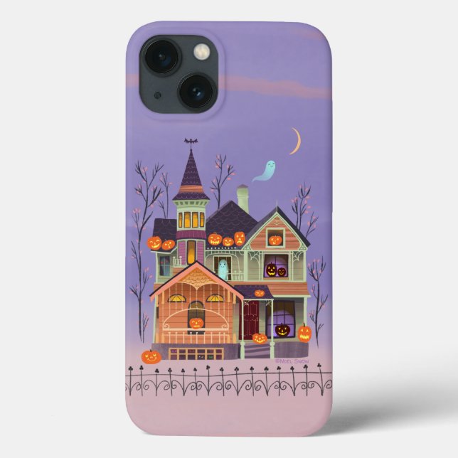 Coques Case-Mate iPhone Halloween Jack-o'-lanterne Hauntern House (Verso)